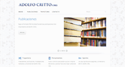 Desktop Screenshot of adolfocritto.com